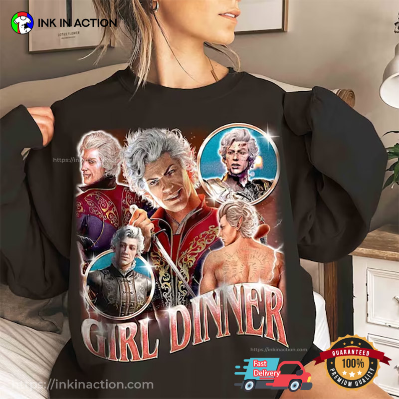 Astarion Baldur's Gate 3 Girl Dinner Funny T-Shirt