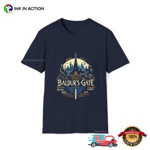 baldur s gate 3 Sword Coast Artwork T Shirt 2