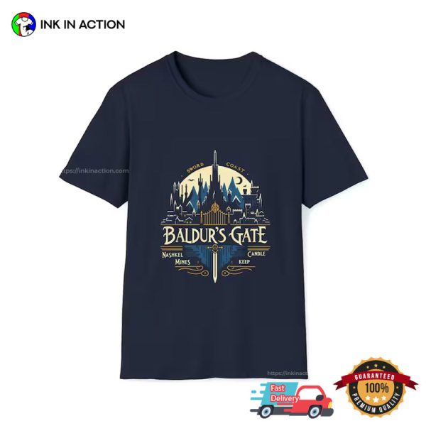Baldur’s Gate 3 Sword Coast Artwork T-Shirt