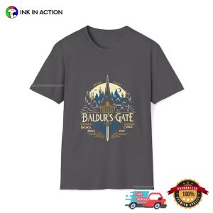 baldur s gate 3 Sword Coast Artwork T Shirt 3