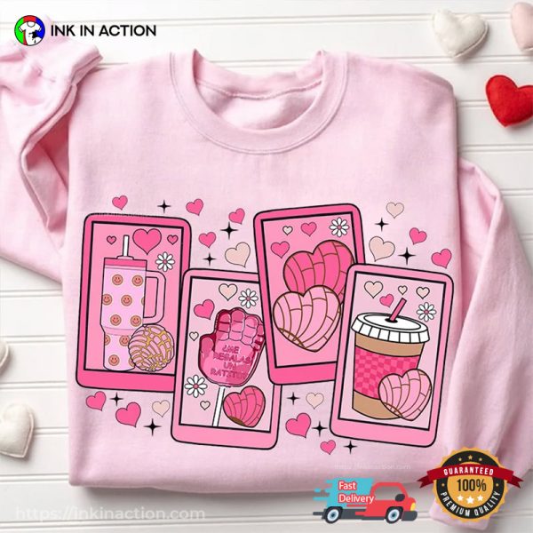 Cafecito Y Chisme Valentine’s Sweet, Valentine Shirts For Women