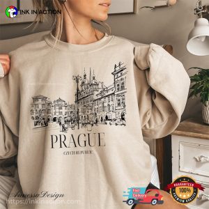 castle prague Czech Republic Europe Art T Shirt 2