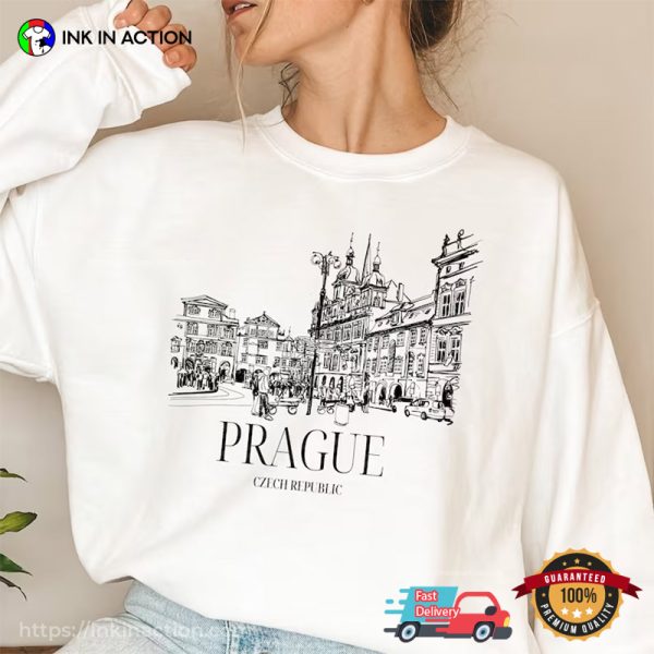 Castle Prague Czech Republic Europe Art T-Shirt