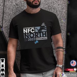 detroit lions football 2023 NFC North Division Champions T Shirt 1