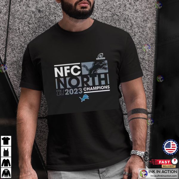 Detroit Lions Football 2023 NFC North Division Champions T-shirt