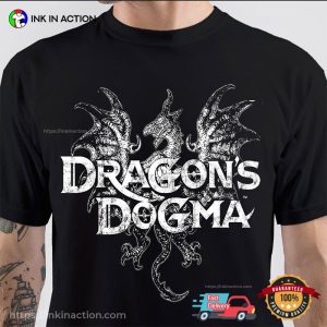 dragon's dogma dragon Retro Game Art Tee 3