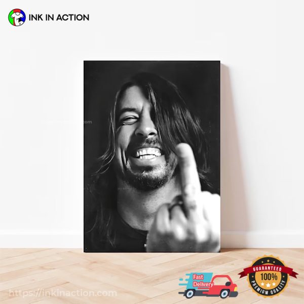 Foo Fighters Dave Grohl Retro Funny Graphic Poster