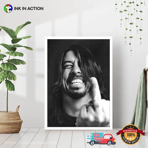 Foo Fighters Dave Grohl Retro Funny Graphic Poster