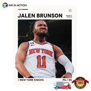 Jalen Brunson Knicks 11 NBA Poster