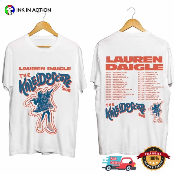 Lauren Daigle Concerts 2023 The Kaleidoscope Tour 2 Sided T-Shirt