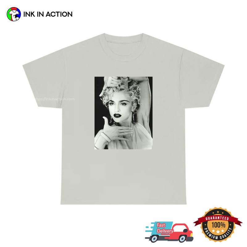 Madonna 90's Model Retro BW Graphic Tee