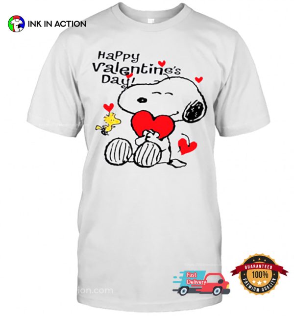 Peanuts Snoopy Happy Valentine Day Cute T-Shirt