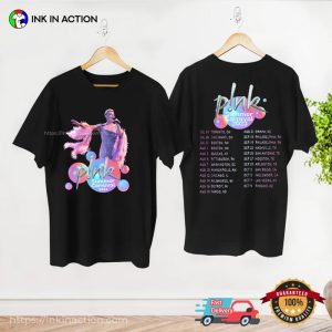 pink summer carnival Tour 2023 Graphic Fan 2 Sided T Shirt, P!nk On Tour Merch 2