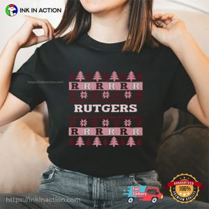rutgers scarlet knights Ugly Christmas T Shirt 1