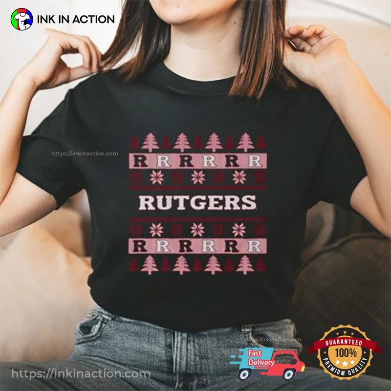 Rutgers Scarlet Knights Ugly Christmas T-shirt
