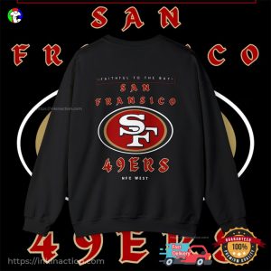 san francisco 49ers faithful To The Bay NFC West 2 Sided T Shirt 2