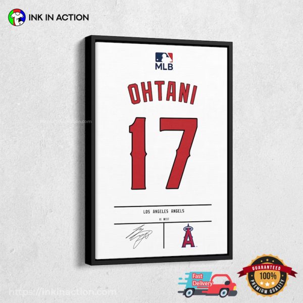 Shohei Ohtani MLB 17 Los Angeles Angels Baseball Poster