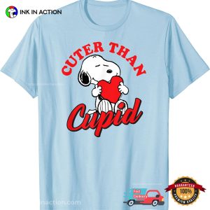 Snoopy Valentine Cuter Than Cupid Cartoon T-Shirt