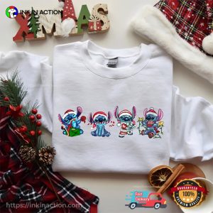 stitch christmas Prepare For Xmas Disney T Shirt 4