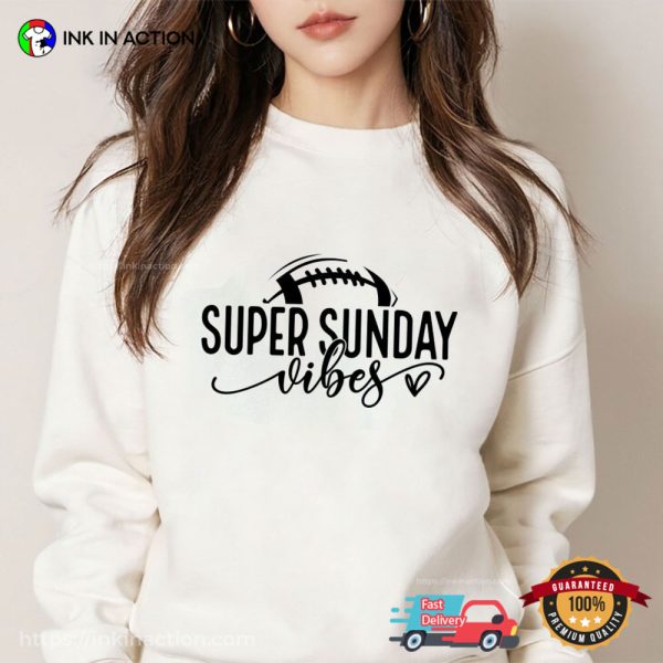 Superbowl Sunday 2024 Vibes Game Day T-Shirt