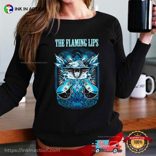 The Flaming Lips Skull Eagle Guitar Graphic Tee