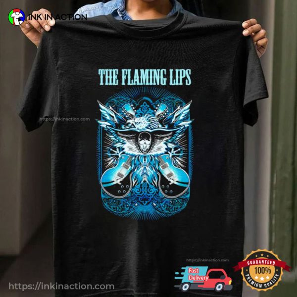 The Flaming Lips Skull Eagle Guitar Graphic Tee