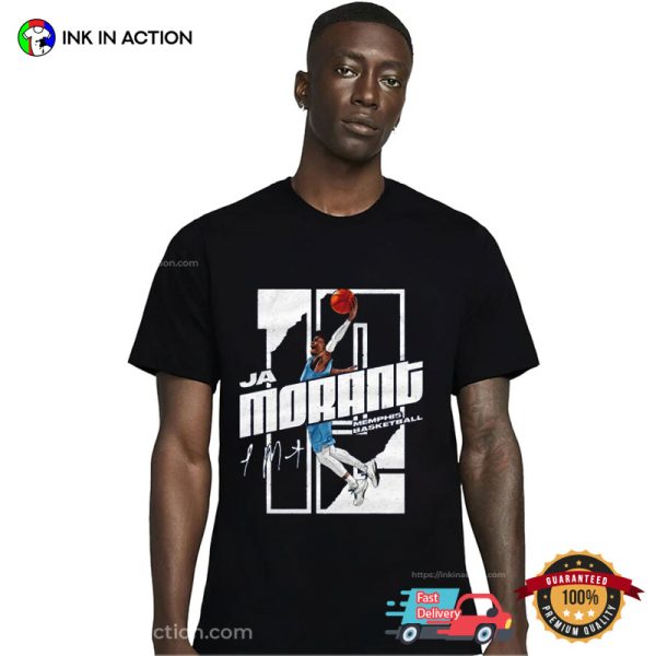 12 Ja Morant Memphis Basketball Dunk T-Shirt