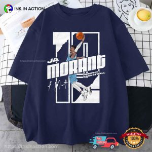 12 Ja Morant Memphis Basketball Dunk T-Shirt