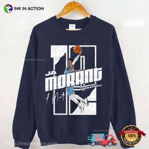 12 Ja Morant Memphis Basketball Dunk T Shirt 3