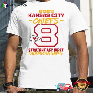 2023 Kansas City Chiefs AFC West Championship Fans T Shirt 2