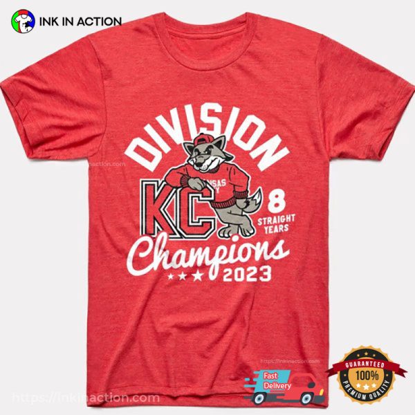 8 Straight Years Champions 2023 Kansas City Mascot T-Shirt