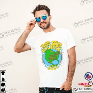 8th April Solar Eclipse 2024 USA Totality Path Map T-Shirt