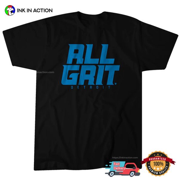 All Grit Detroit Football T-Shirt