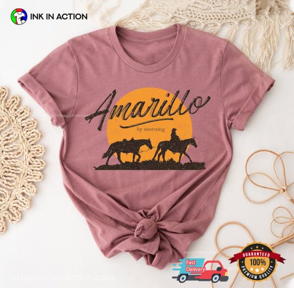 Amarillo By Morning Vintage Western Music T-Shirt, George Strait 2024 Merch