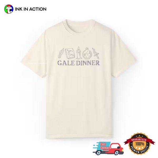 BG3 Gale Dinner Game T-Shirt, Baldur’s Gate Game Merch