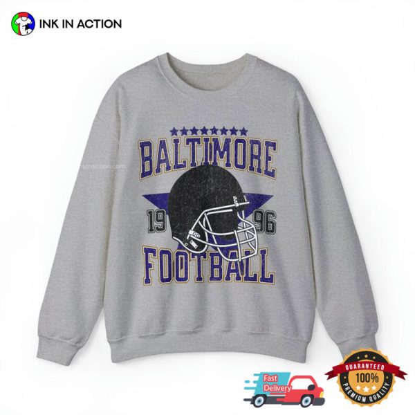 Baltimore Football 1996 Vintage NFL T-Shirt, Ravens Super Bowl Apparel