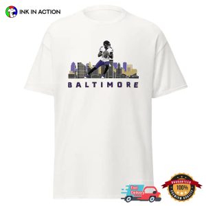 Baltimore Football 8 lamar jackson ravens City Sport T Shirt 3
