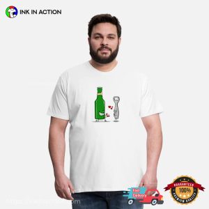 Beer Proposes Cap Opener Funny Valentine T-Shirt