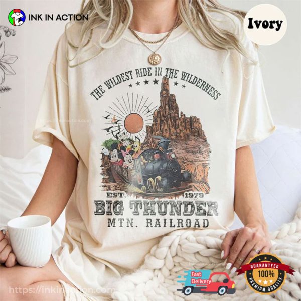 Big Thunder Mtn RailRoad Vintage Disneyland Comfort Colors T-shirt