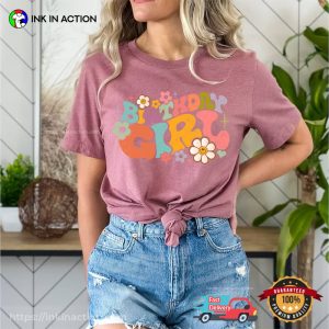 Birthday Girl Groovy Comfort Colors T-Shirt, Birthday Outfits For Teens