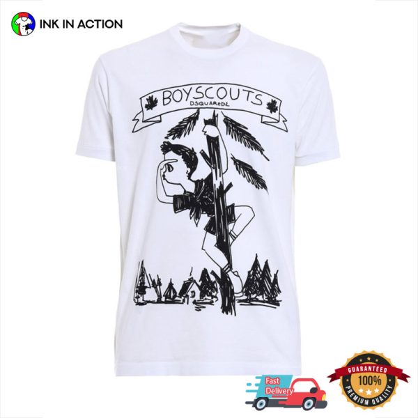 Boyscouts Dsquared Artwork T-Shirt