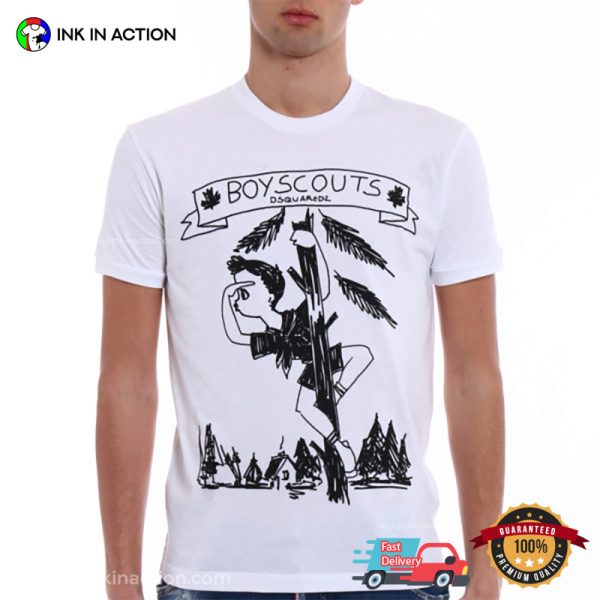 Boyscouts Dsquared Artwork T-Shirt