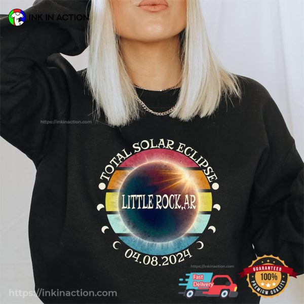 Customized Place 2024 Total Solar Eclipse Path T-Shirt. April 8 2024 Solar Eclipse Apparel