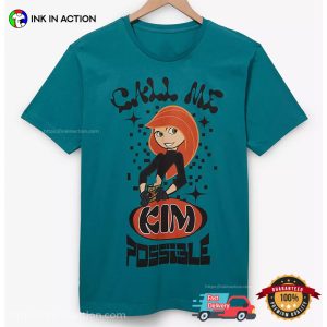 Call Me kim possible cartoon Disney T Shirt 3