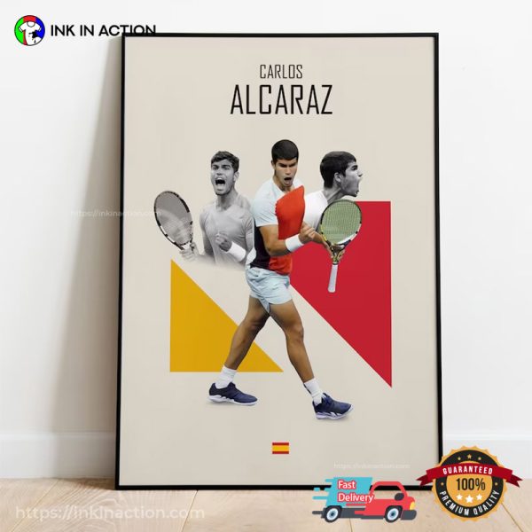 Carlos Alcaraz Tennis US Open Champions Poster No.1
