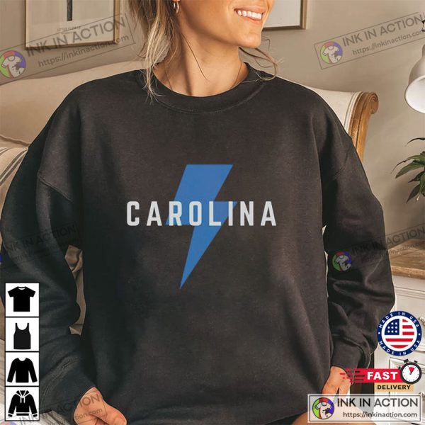 Carolina Panthers Football Lightning T-Shirt