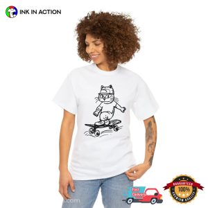 Cat Skateboarding Vintage 90s skateboard shirt 2