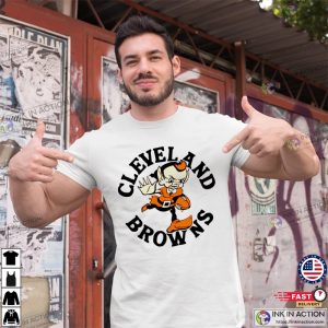 Cleveland Browns Brownie Stiff Arm T Shirt 3