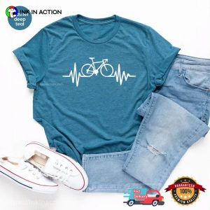 Comfort Colors Bicycle Heartbeat cycling t shirts 1