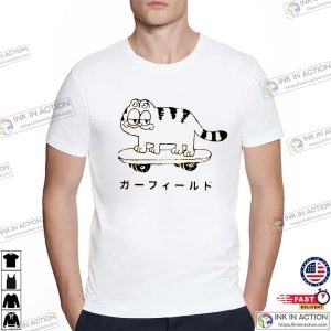 Cool Garfield Japan Skateboard Shirt